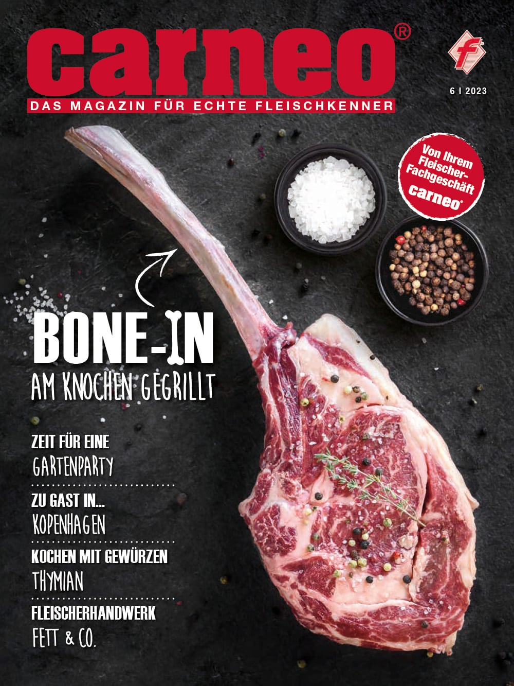 carneo 5/2023, Thema Bone-in, am Knochen gegrillt