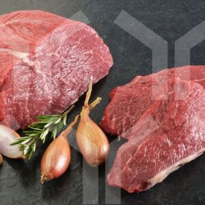 Bildlizenz - Hüftsteaks mit Deko