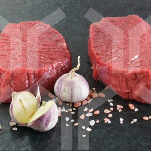 Bildlizenz - Kluftsteaks mit Deko (aus Oberschale)