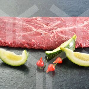 Bildlizenz - Flat Iron Steak mit Deko