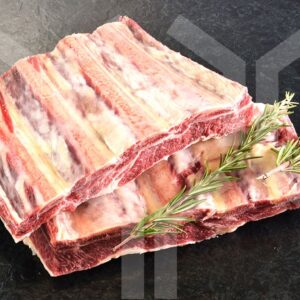 Bildlizenz - Beef Ribs, Spannrippe, Querrippe, Leiterstück mit Deko