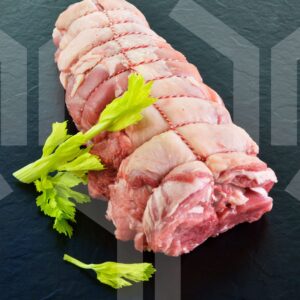 Bildlizenz - Rollbraten aus dem Hals, mit Deko