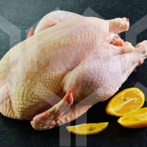 Bildlizenz - ganzes Hähnchen mit Deko