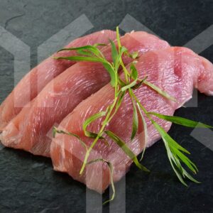 Bildlizenz - Putenschnitzel mit Deko