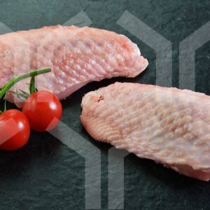 Bildlizenz - Putenmittelflügel mit Deko