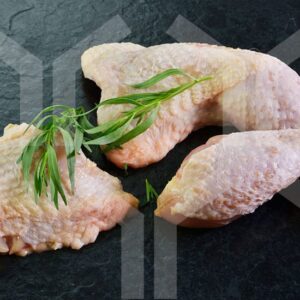 Bildlizenz - Hähnchenkeule mit Deko