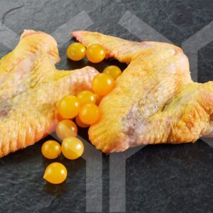 Bildlizenz - Perlhuhnflügel mit Deko